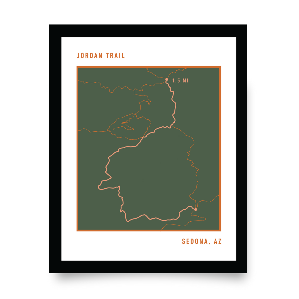 Jordan Trail Map (Green)