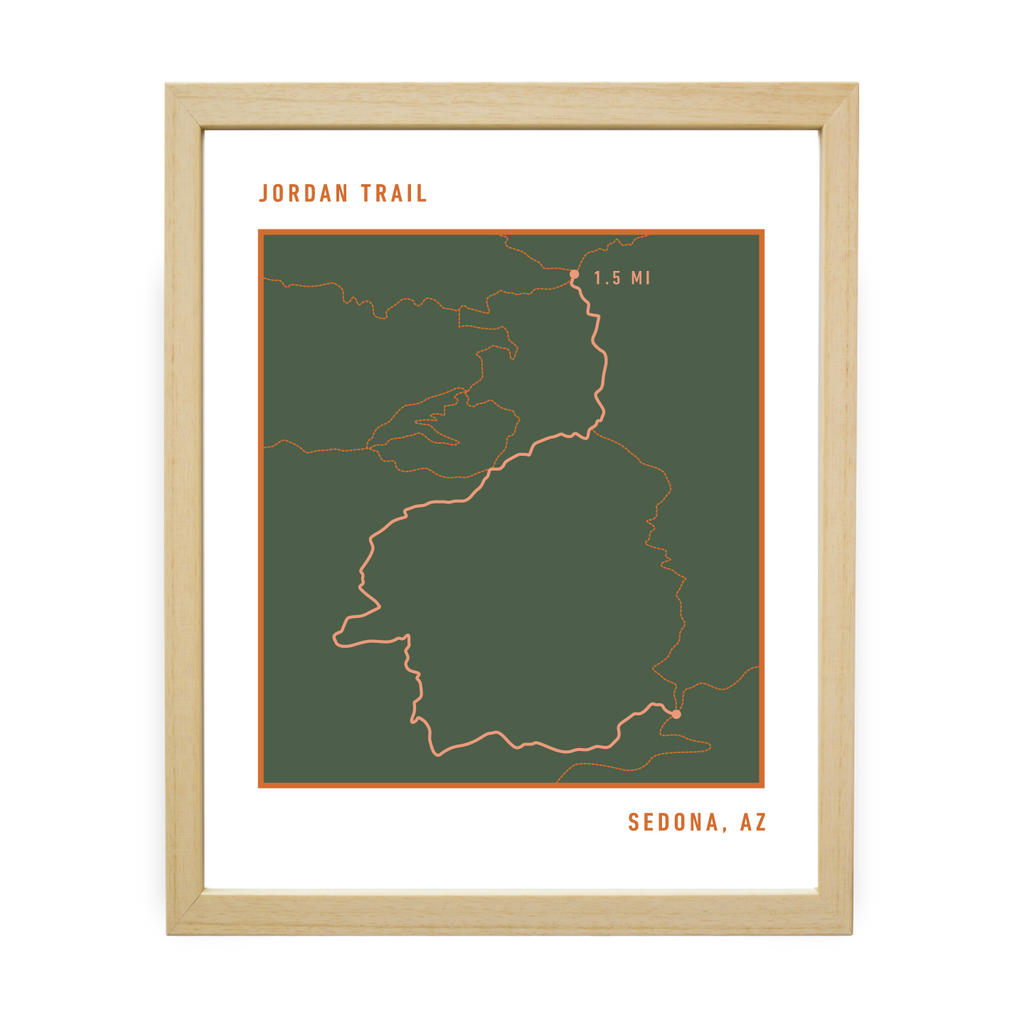 Jordan Trail Map (Green)