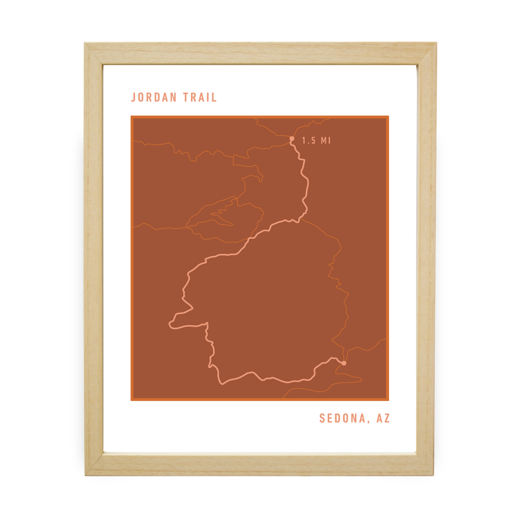 Jordan Trail Map (Orange)