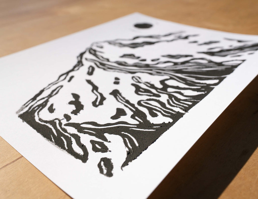 Black Diamond Block Print