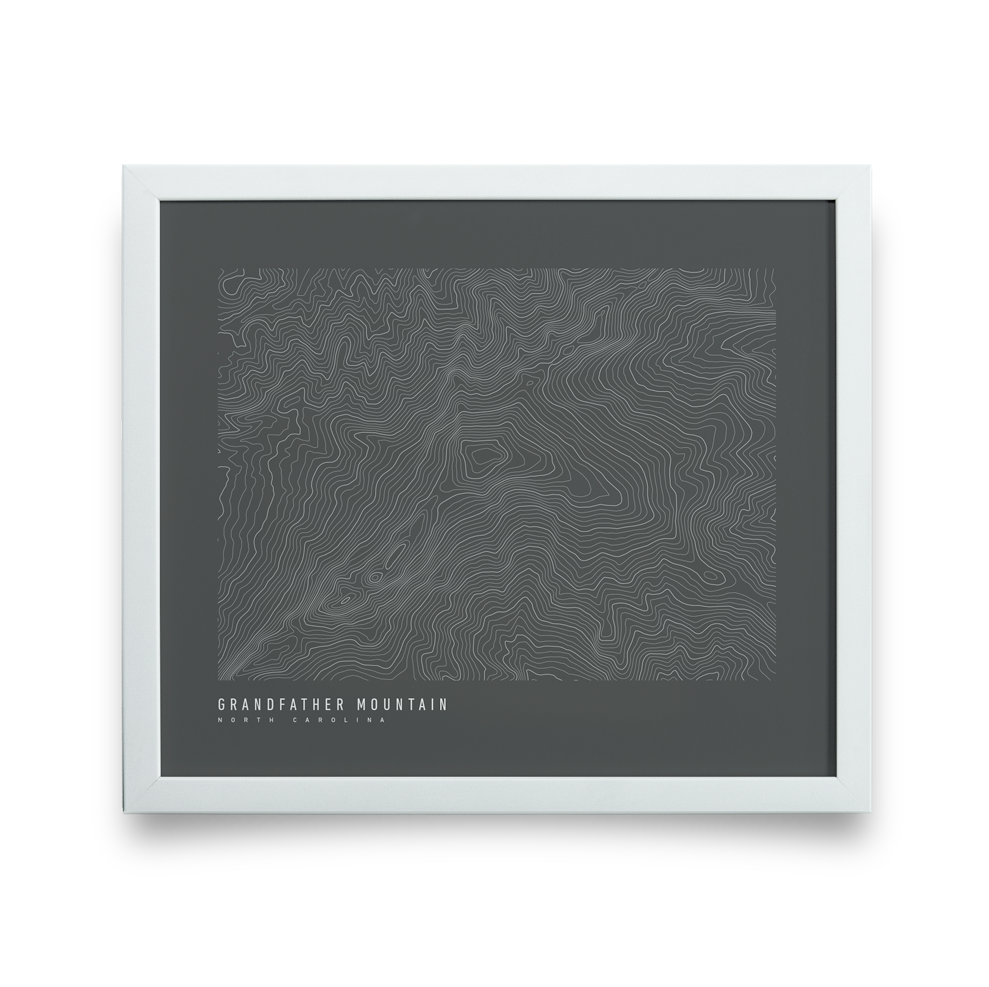 Grandfather Mountain Topo (Gray)