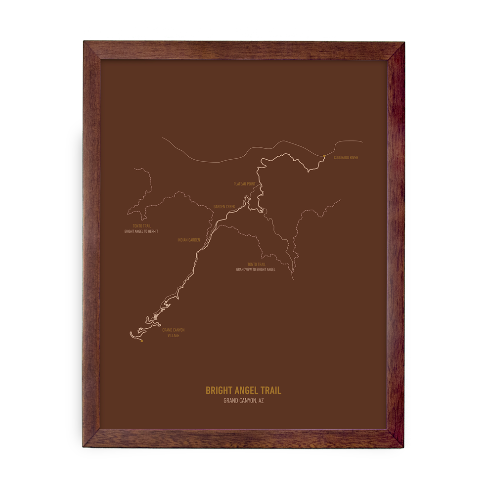 Bright Angel Trail Map (Brown)