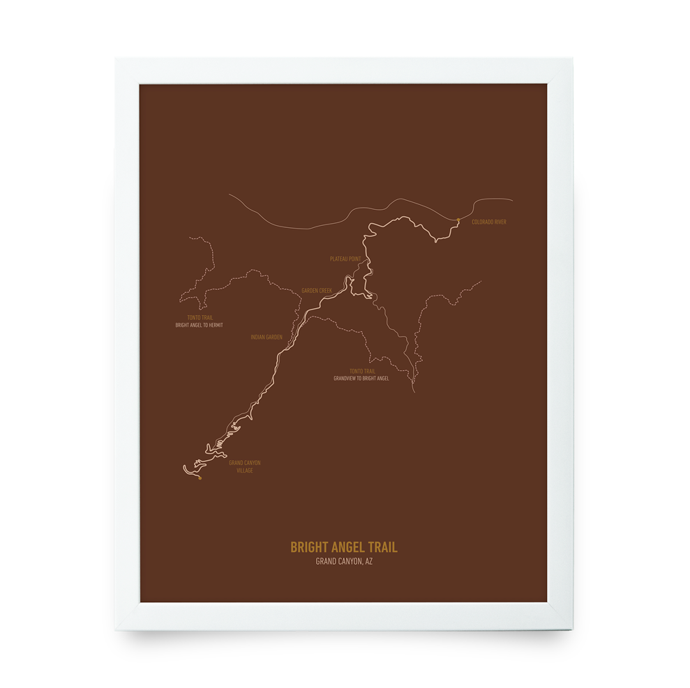 Bright Angel Trail Map (Brown)
