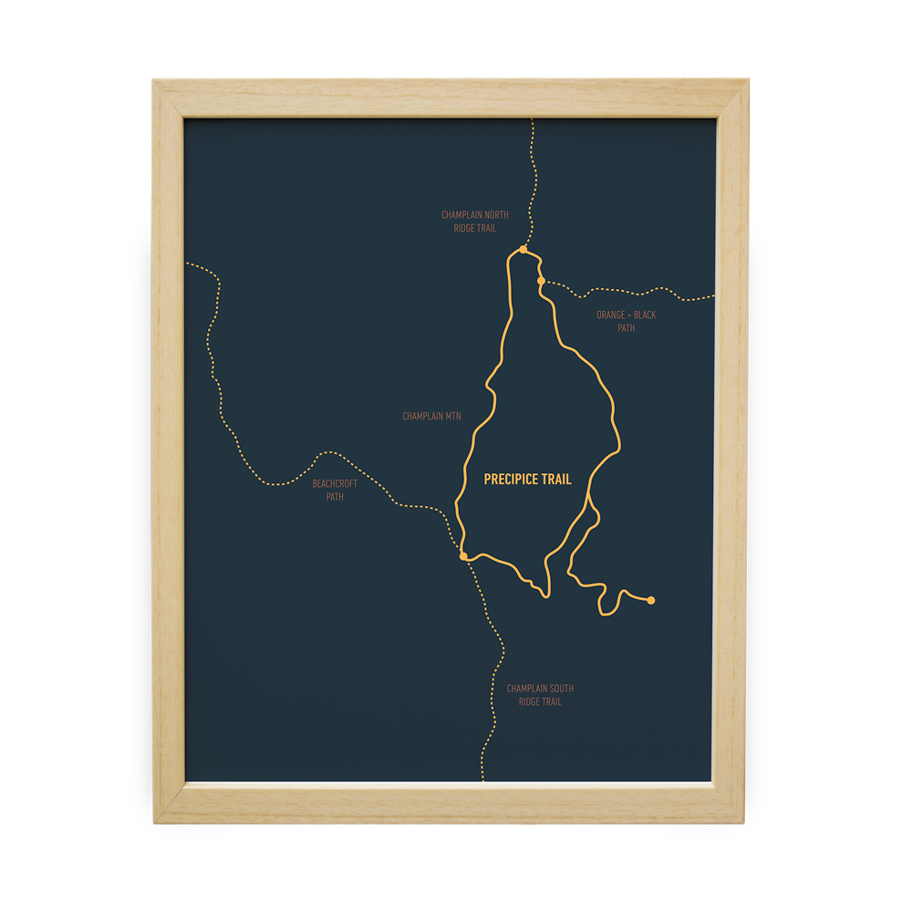 Precipice Trail Map (Navy)