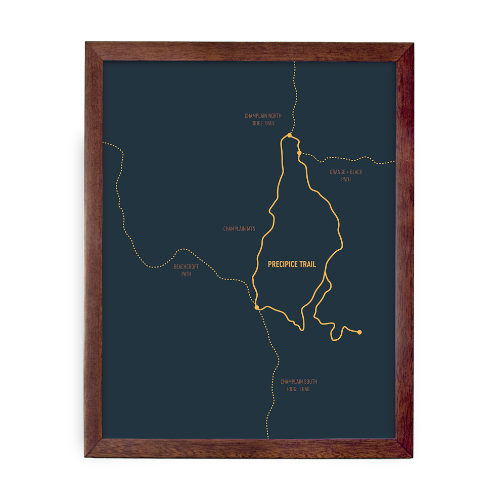 Precipice Trail Map (Navy)
