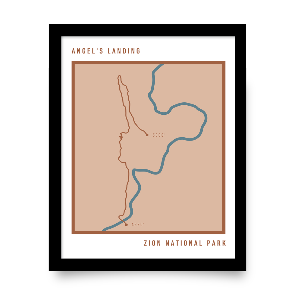 Angel's Landing Bold Trail Map (Salmon)