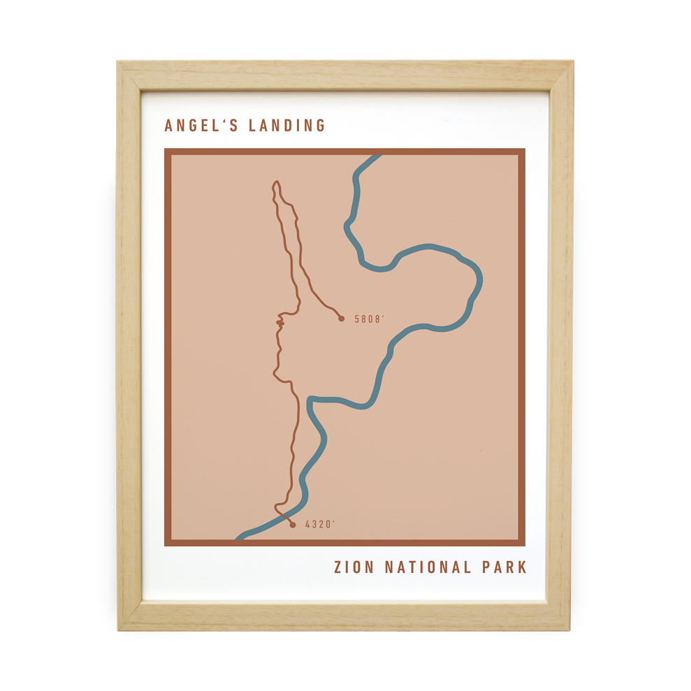 Angel's Landing Bold Trail Map (Salmon)