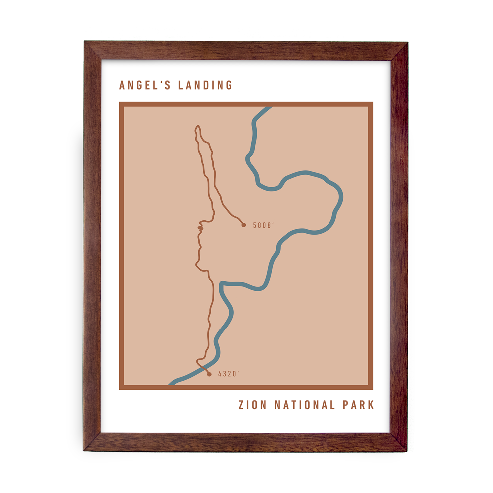 Angel's Landing Bold Trail Map (Salmon)