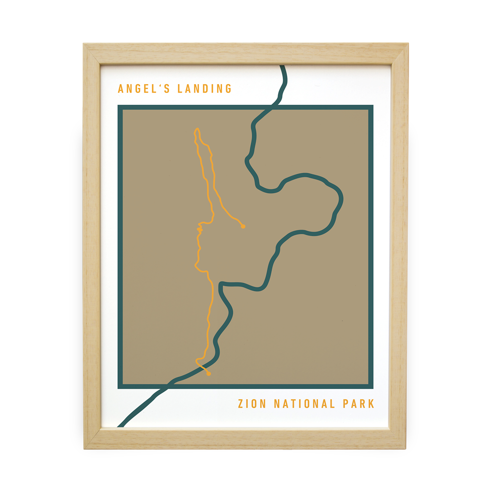 Angel's Landing Bold Trail Map (Tan)