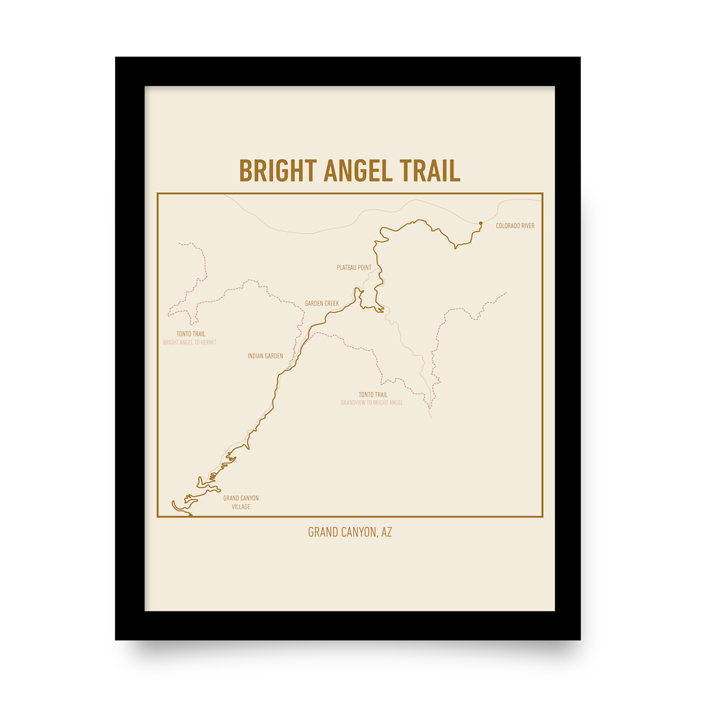 Bright Angel Trail Map (Tan)