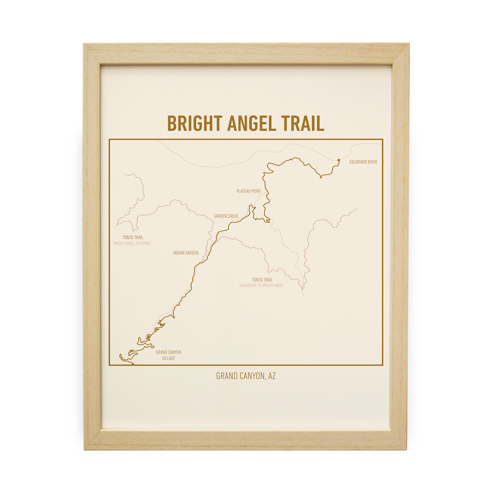 Bright Angel Trail Map (Tan)