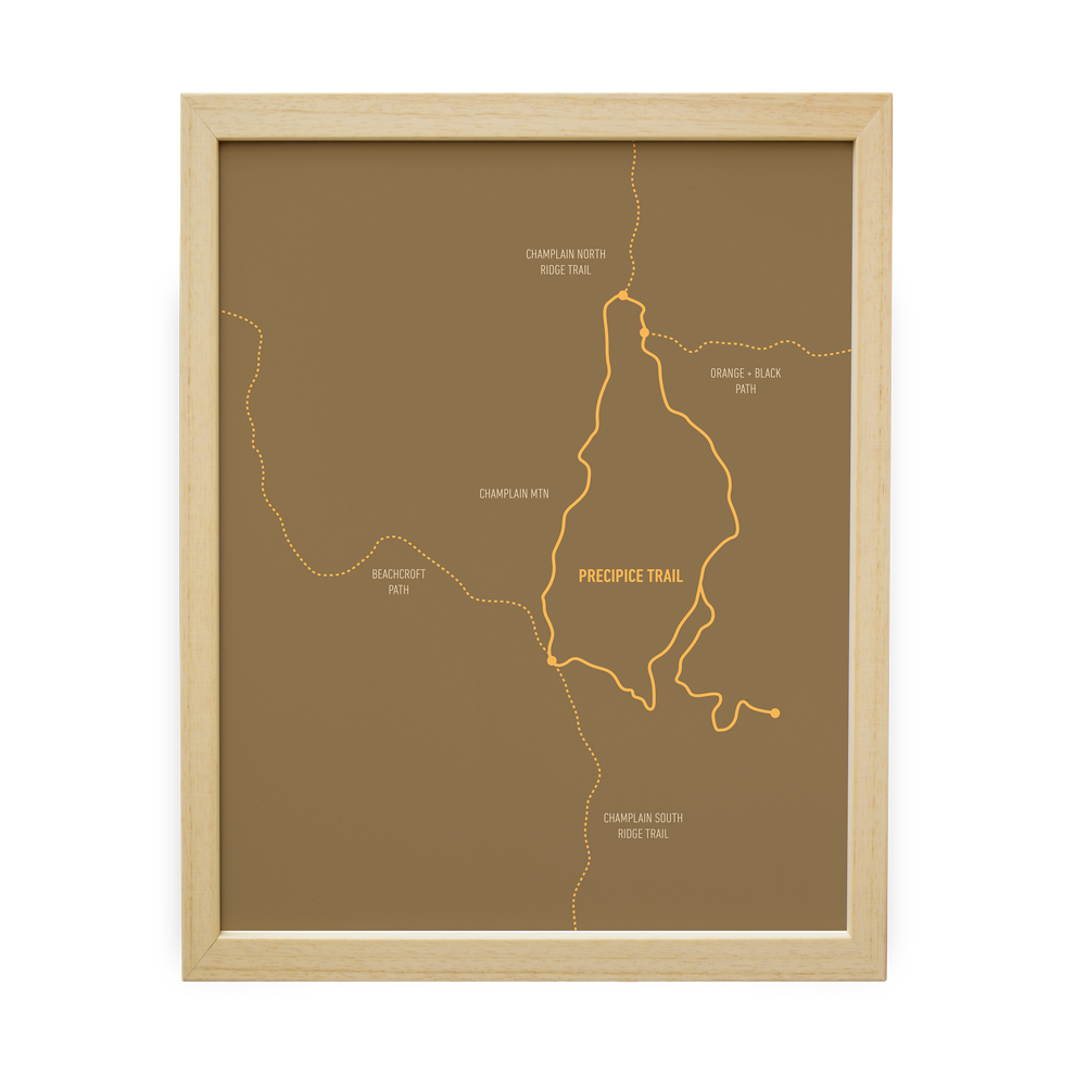 Precipice Trail Map (Tan)