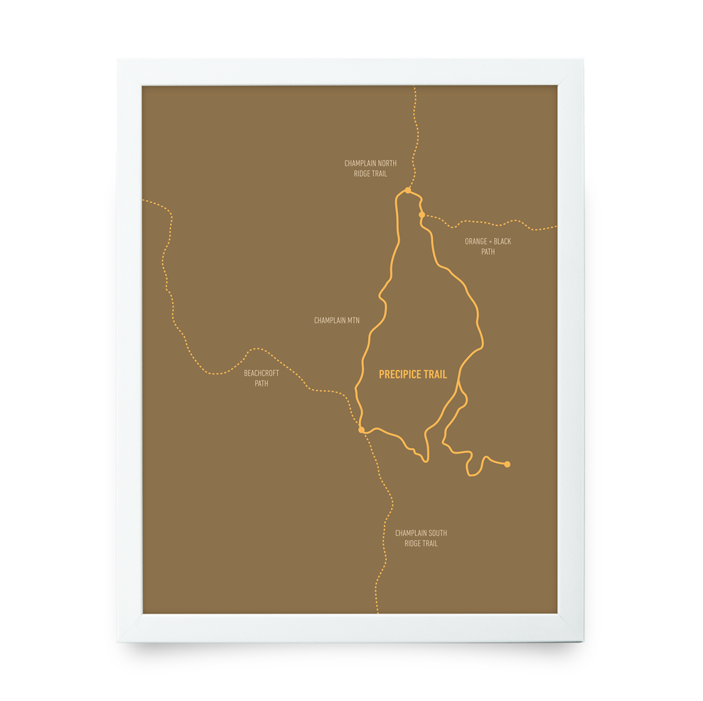 Precipice Trail Map (Tan)