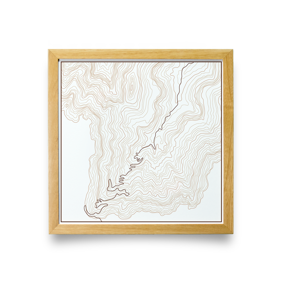 Bright Angel Topo Map (Square)