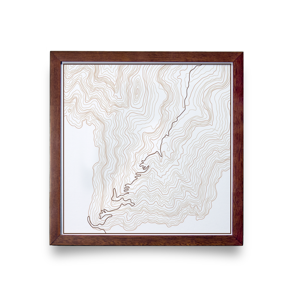Bright Angel Topo Map (Square)