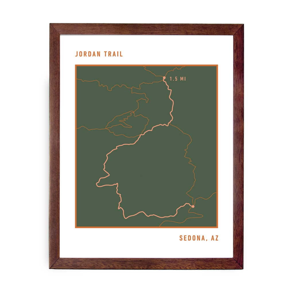 Jordan Trail Map (Green)