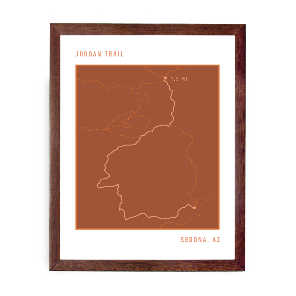Jordan Trail Map (Orange)