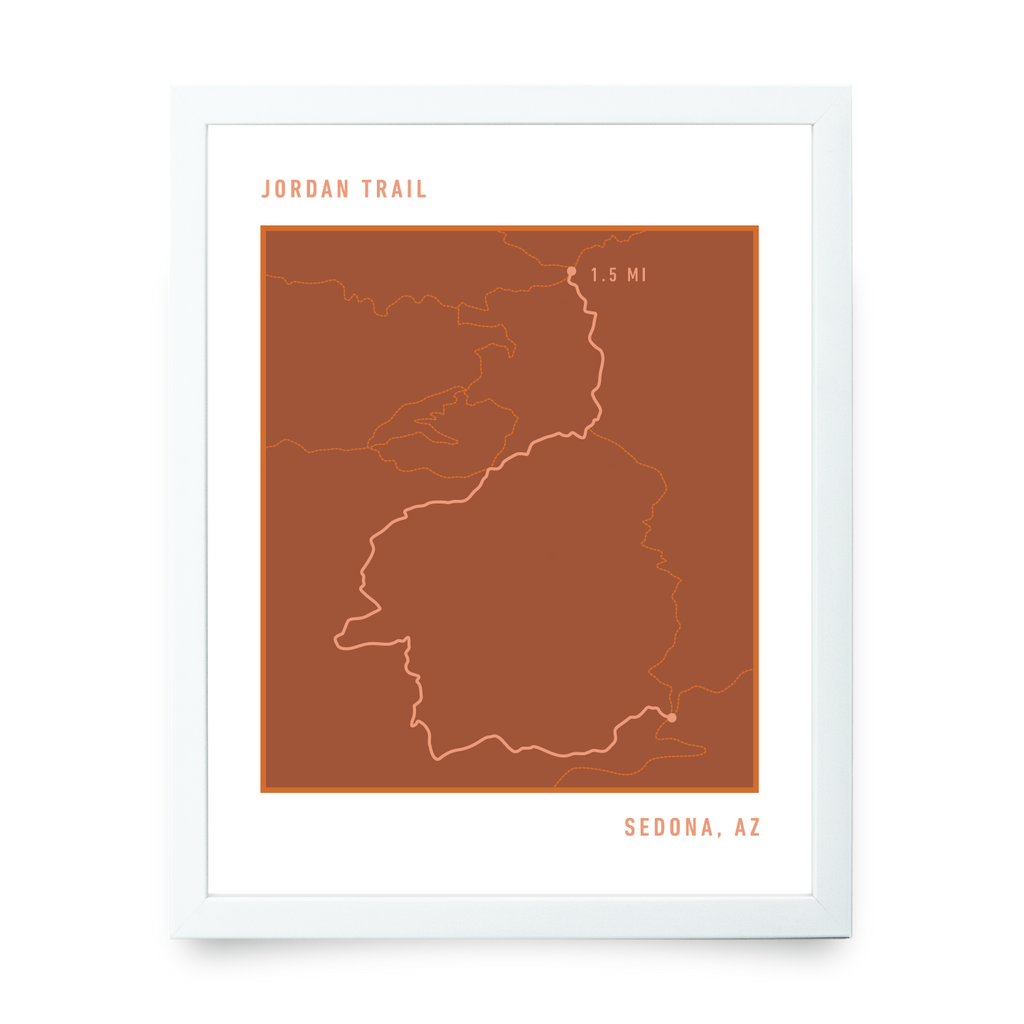 Jordan Trail Map (Orange)