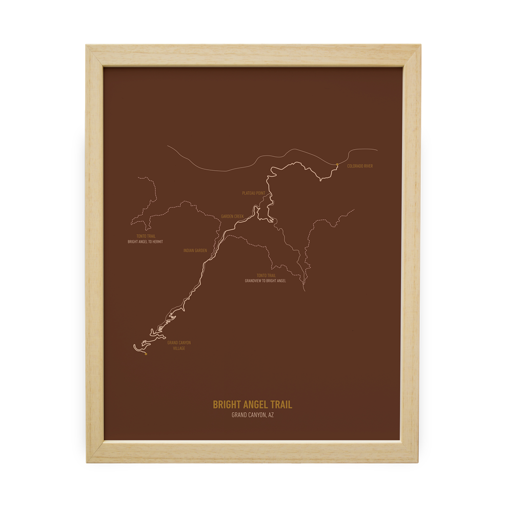 Bright Angel Trail Map (Brown)