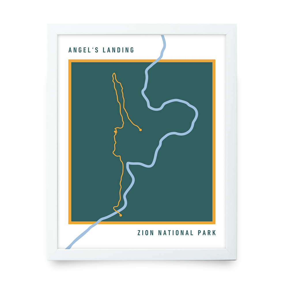 Angel's Landing Bold Trail Map (Blue)