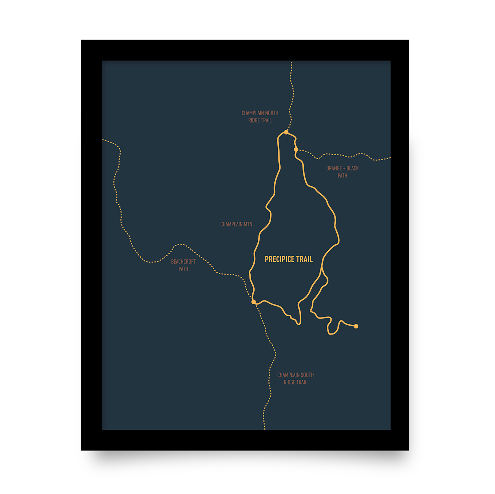 Precipice Trail Map (Navy)