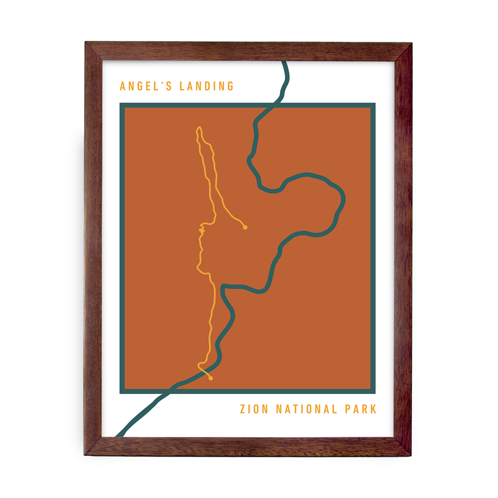 Angel's Landing Bold Trail Map (Orange)