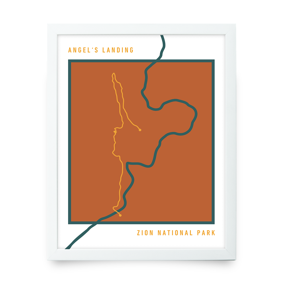Angel's Landing Bold Trail Map (Orange)