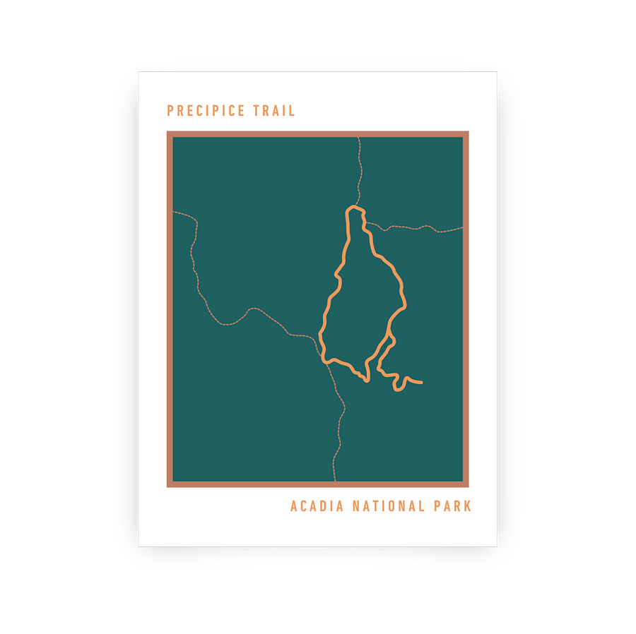 Precipice Bold Trail Map (Teal)