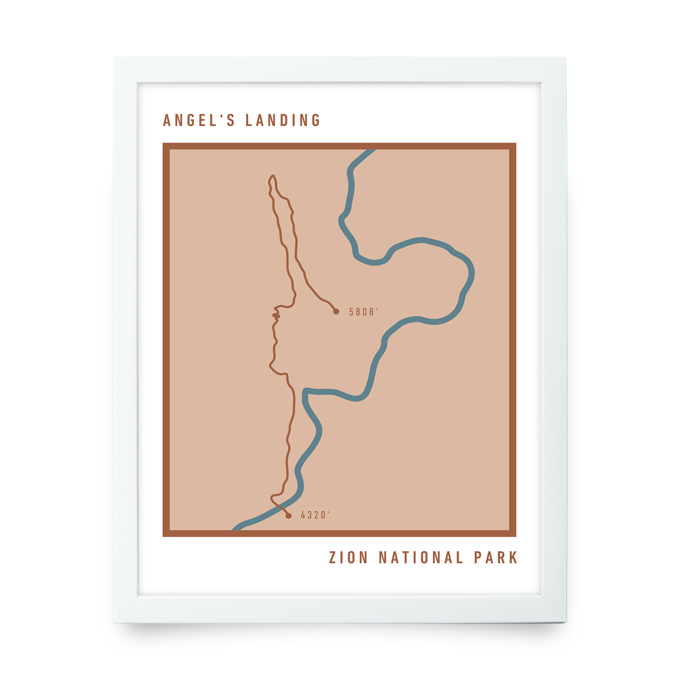 Angel's Landing Bold Trail Map (Salmon)