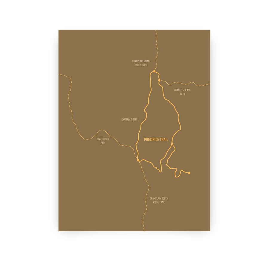 Precipice Trail Map (Tan)