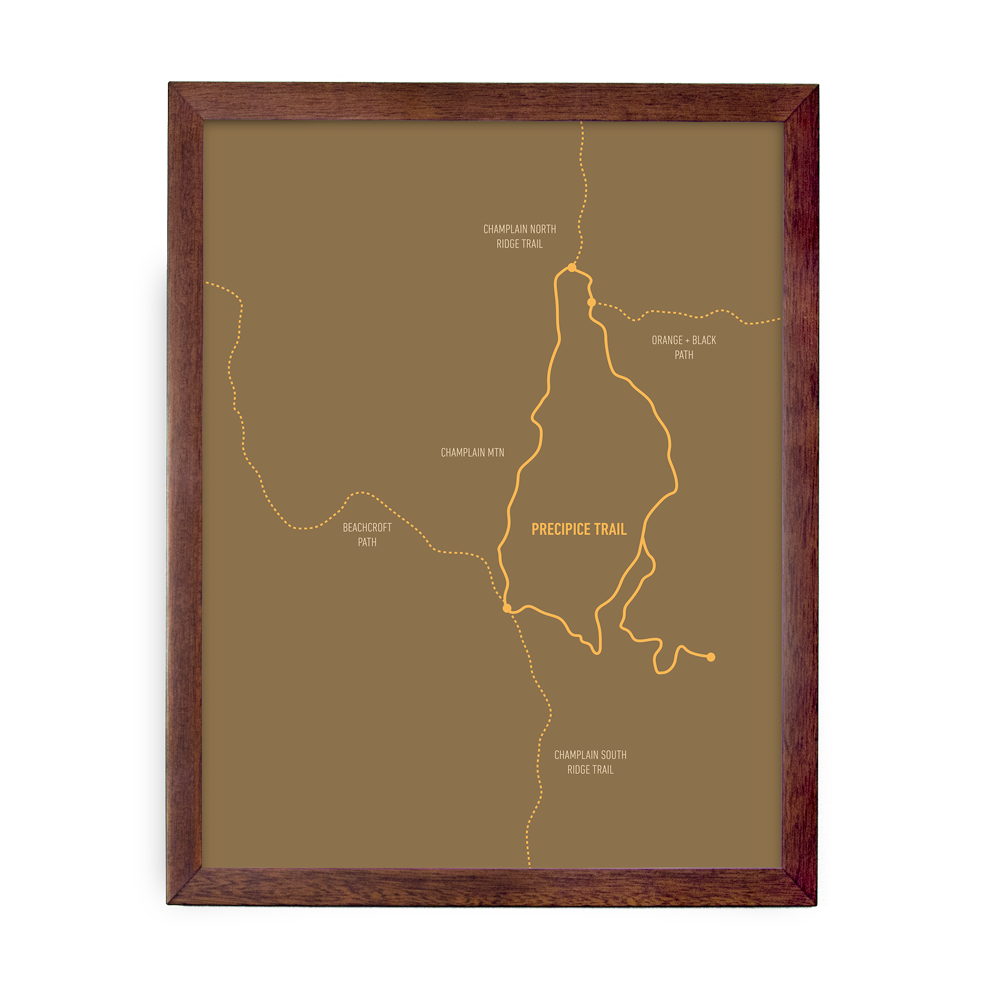 Precipice Trail Map (Tan)