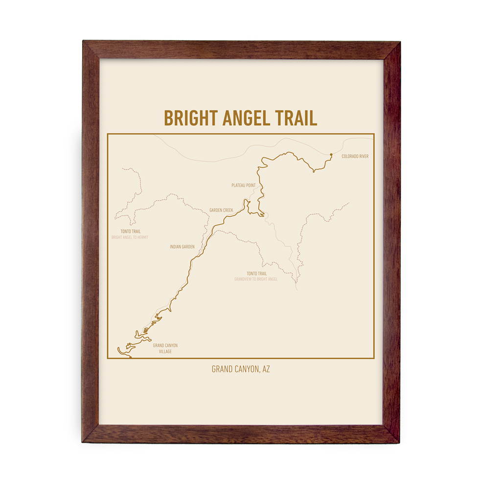 Bright Angel Trail Map (Tan)