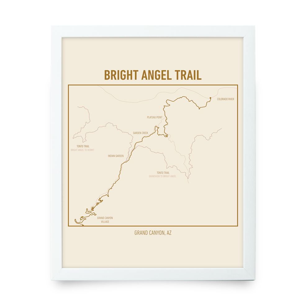 Bright Angel Trail Map (Tan)